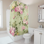 Rideaux De Douche Vintage Floral Victorian (En situation)