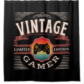 RIDEAUX DE DOUCHE VINTAGE GAMER LIMITED EDITION (Devant)