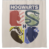 Rideaux De Douche Vintage HOGWARTS™ Stamped Crest (Devant)