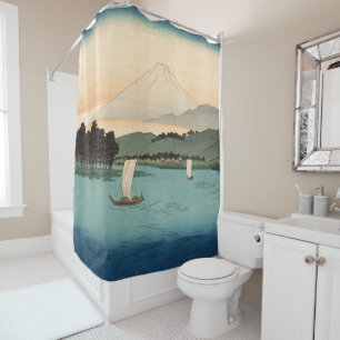 Rideaux De Douche Vintage japonais Fukeiga 4 - Ukiyo-e