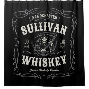 Rideaux De Douche Vintage Liqueur AJOUTER NOM Old Grim Reaper Whiske