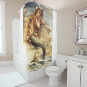 Rideaux De Douche Vintage Little Mermaid (En situation)