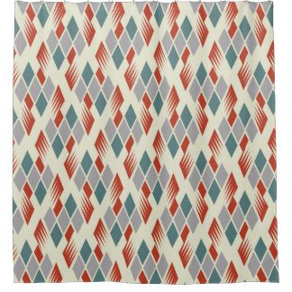 Rideaux De Douche Vintage Mid-Century moderne Conception atomique Do