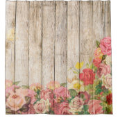 Rideaux De Douche Vintage Russe Romantique Rose Bois (Devant)