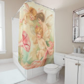Rideaux De Douche Vintage valentine cupide ange 1 (En situation)