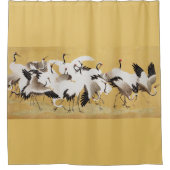 Rideaux De Douche Vintages troupeaux d'oiseaux de grue japonais (Devant)