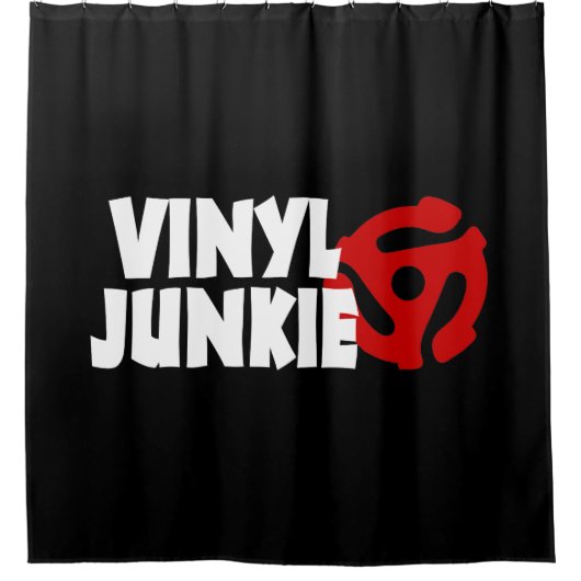 Rideaux De Douche Vinyl Junkie (Devant)