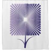 Rideaux De Douche Violet carré fleur nb (Devant)