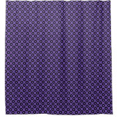 Rideaux De Douche Violet et Géométrique Noir (Devant)