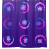 Rideaux De Douche Violet Indigo Purple Moon & Sun Zen Chambre (Devant)