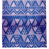 Rideaux De Douche Violet Motif d'art tribal simple (Devant)