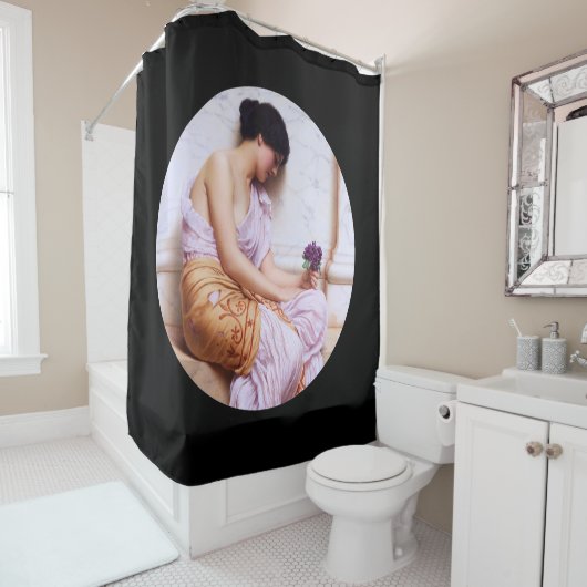 Rideaux De Douche Violets, violets doux c1908 (En situation)