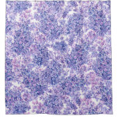 Rideaux De Douche Violette aquarelle fleurs lilas (Devant)
