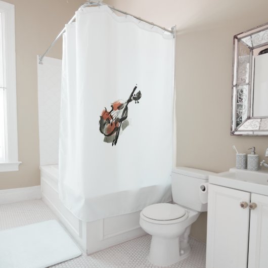 Rideaux De Douche Violon (En situation)