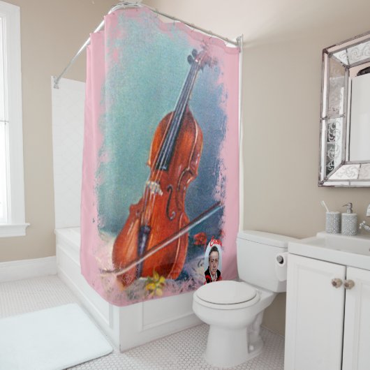 Rideaux De Douche Violon/Violon (En situation)
