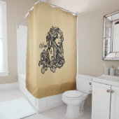 Rideaux De Douche Virgo Zodiac - Antique Look (En situation)