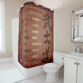 RIDEAUX DE DOUCHE VIRTUES DE BUSHIDO (En situation)