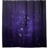 Rideaux De Douche Virus pourpre zodiaque | Horoscope d'astrologie co (Devant)