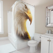 Rideaux De Douche Visage d'aigle (En situation)