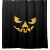 Rideaux De Douche Visage de citrouille 3 pour Helloween (Devant)