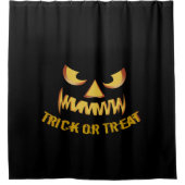 Rideaux De Douche Visage de citrouille pour Helloween (Devant)