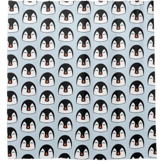 Rideaux De Douche Visage de pingouin (Devant)