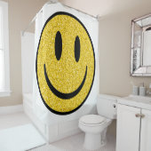 Rideaux De Douche Visage de sourire parties scintillant (En situation)