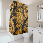 Rideaux De Douche Visage romain (En situation)