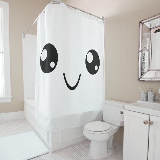 Rideaux De Douche Visage souriant (En situation)