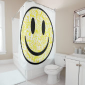 Rideaux De Douche Visage souriant éclaboussé (En situation)