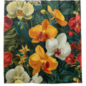 Rideaux De Douche Vivid Orchid Medley Aquarelle (Devant)