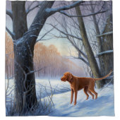 Rideaux De Douche Vizla Laisser neiger Noël (Devant)