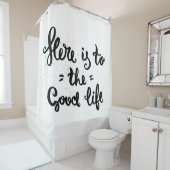 Rideaux De Douche Voici à la bonne vie (En situation)