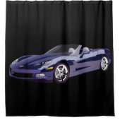 Rideaux De Douche Voiture de sport Convirt Bleu (Devant)