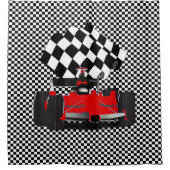 Rideaux De Douche Voiture Red Race (Devant)