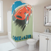 Rideaux De Douche Voiture vintage. (En situation)