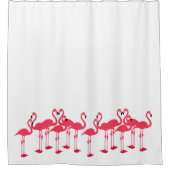 Rideaux De Douche Volée Rose De Flamants roses À Thème (Devant)