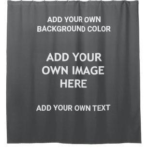 Rideaux De Douche Votre couleur arrière - plan, votre image, votre
