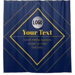 Rideaux De Douche Votre logo et modèle de design personnalisable