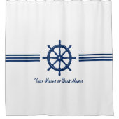 Rideaux De Douche Votre nom ou bateau Navires nautiques Roue (Devant)