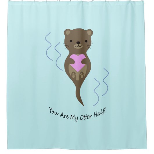 Rideaux De Douche Vous êtes la moitié de mon Otter (Devant)