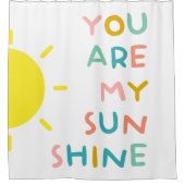Rideaux De Douche Vous Êtes Mes Sunshine Pastels (Devant)