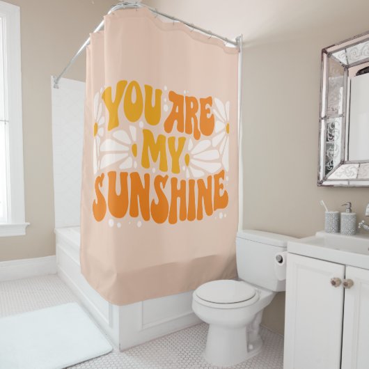 Rideaux De Douche Vous êtes mon Sunshine Super Graphisme (En situation)