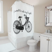 Rideaux De Douche "Vous voulez faire du vélo" Citation motivationnel (En situation)
