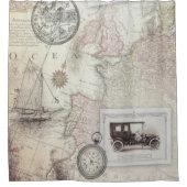 Rideaux De Douche Voyage vintage (Devant)