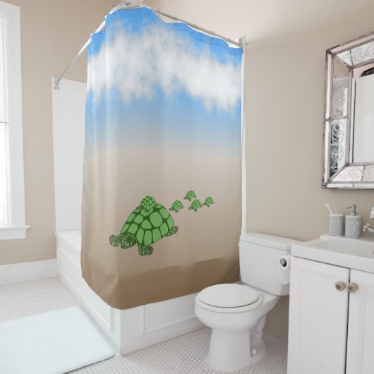 Rideaux De Douche Voyager Famille Terrapin (En situation)