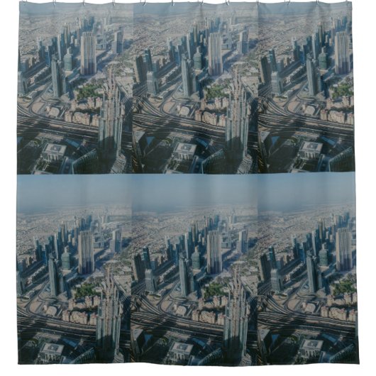 Rideaux De Douche Vue de Burj Khalifa, Dubaï (Devant)