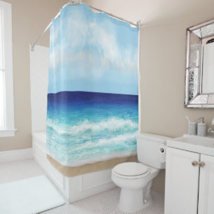 Rideaux De Douche Vue de la mer Ocean Beach 275