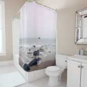 Rideaux De Douche Vue magnifique sur la plage (En situation)