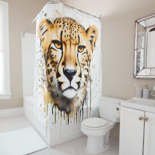 Rideaux De Douche Vue majestueuse du Cheetah